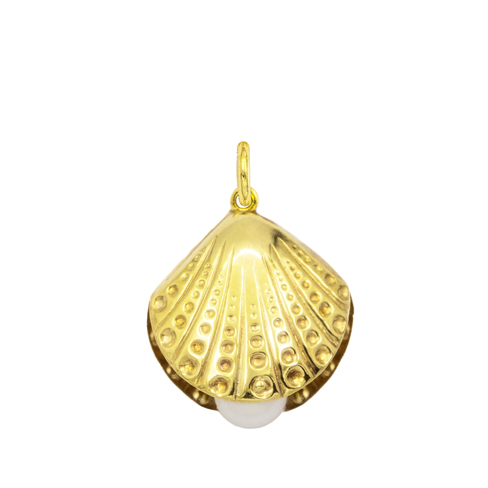 Charm Conchiglia in Oro e Perla