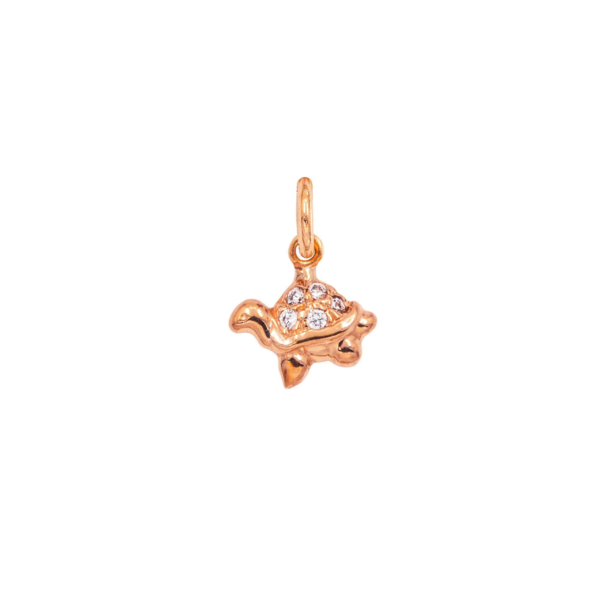 Charm Tartaruga in Oro e Zirconi