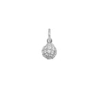 Charm Sfera in Oro e Zirconi in Oro bianco | Facco Gioielli