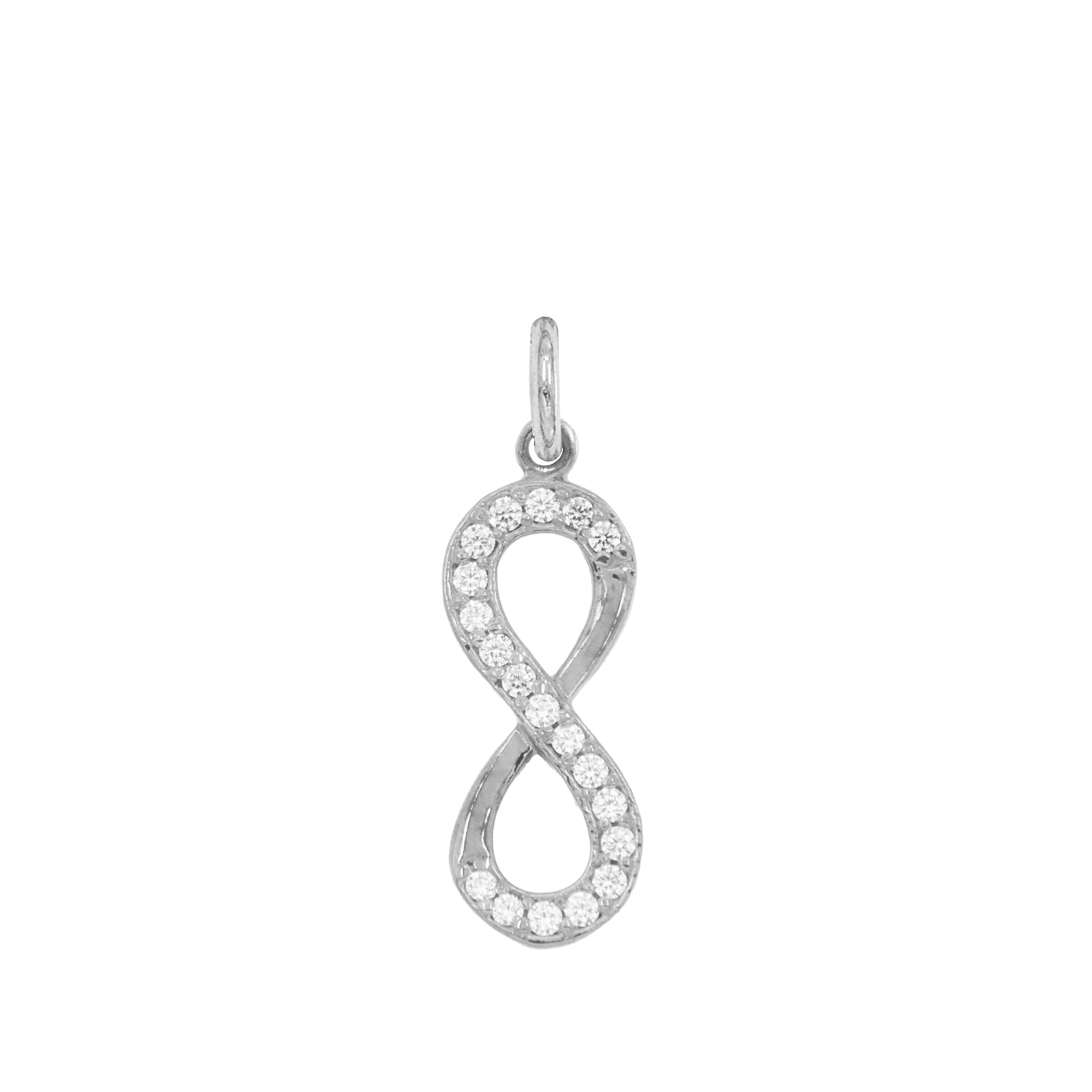 Charm Infinito in Oro e Zirconi