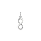 Charm Infinito in Oro e Zirconi in Oro bianco | Facco Gioielli