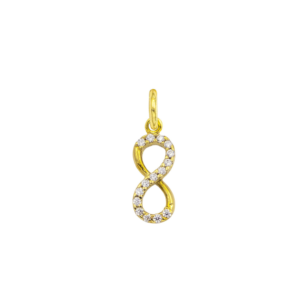 Charm Infinito in Oro e Zirconi in oro giallo | Facco Gioielli
