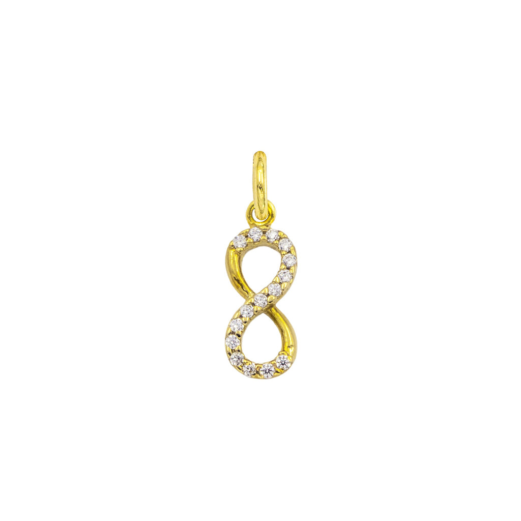 Charm Infinito in Oro e Zirconi in Oro giallo | Facco Gioielli