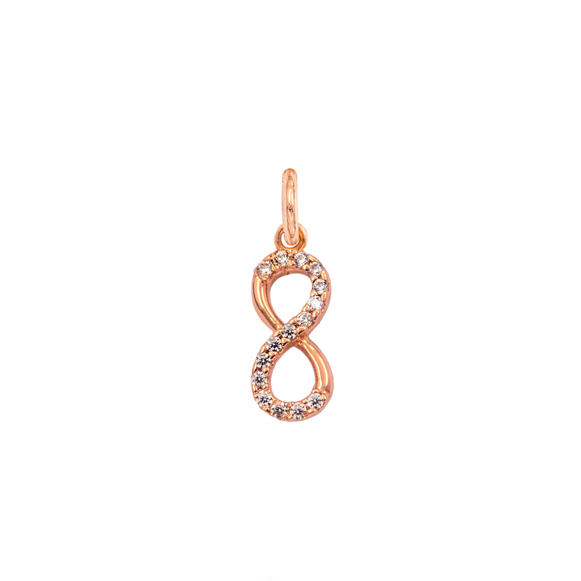Charm Infinito in Oro e Zirconi