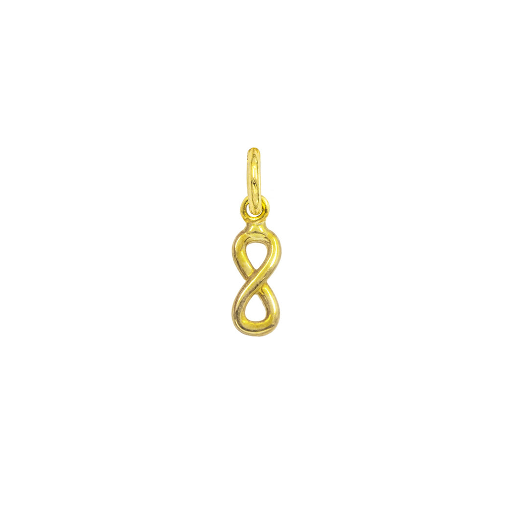 Gold Infinity Charm in yellow gold | Facco Gioielli