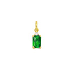 Charm Smeraldo in Oro e Zirconi in oro giallo | Facco Gioielli
