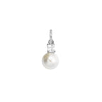 Charm Perla in Oro e Zirconi in oro bianco | Facco Gioielli