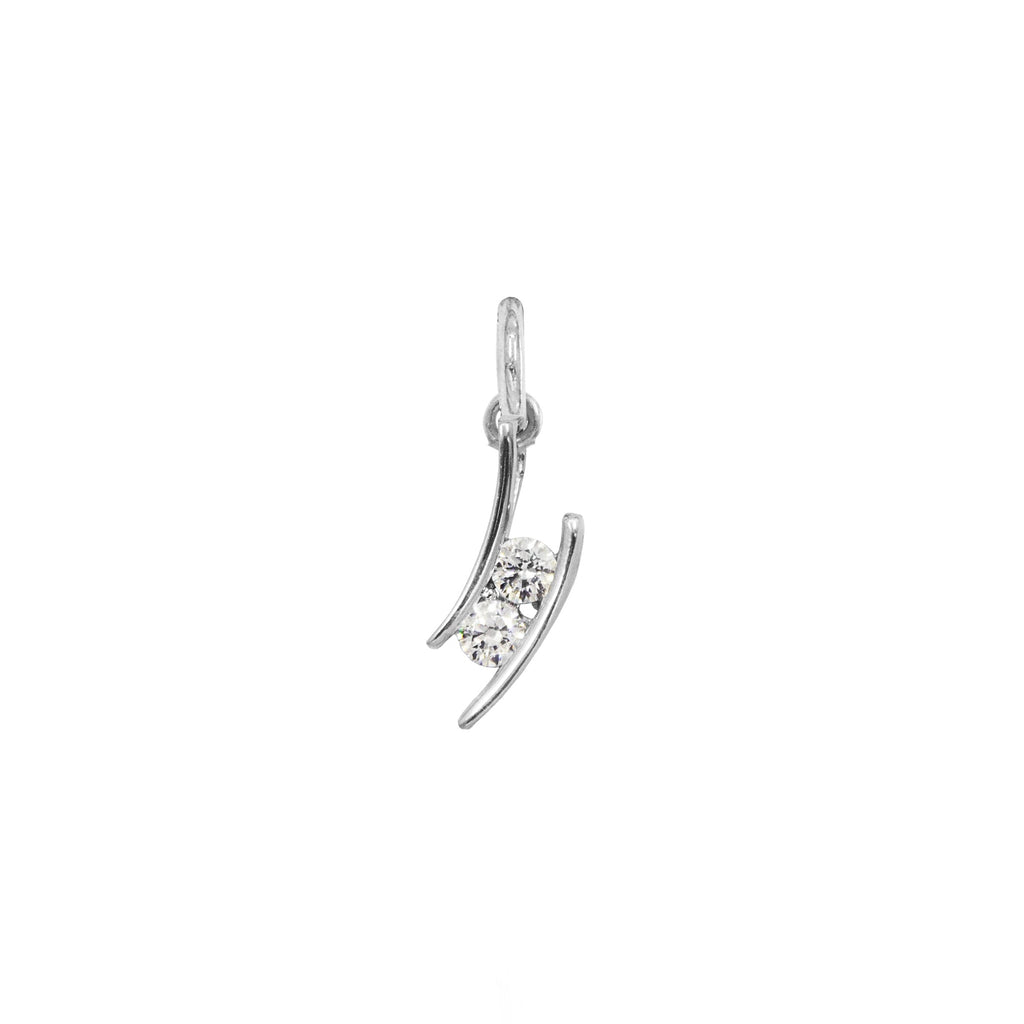 Charm Luce in Oro e Zirconi in oro bianco | Facco Gioielli