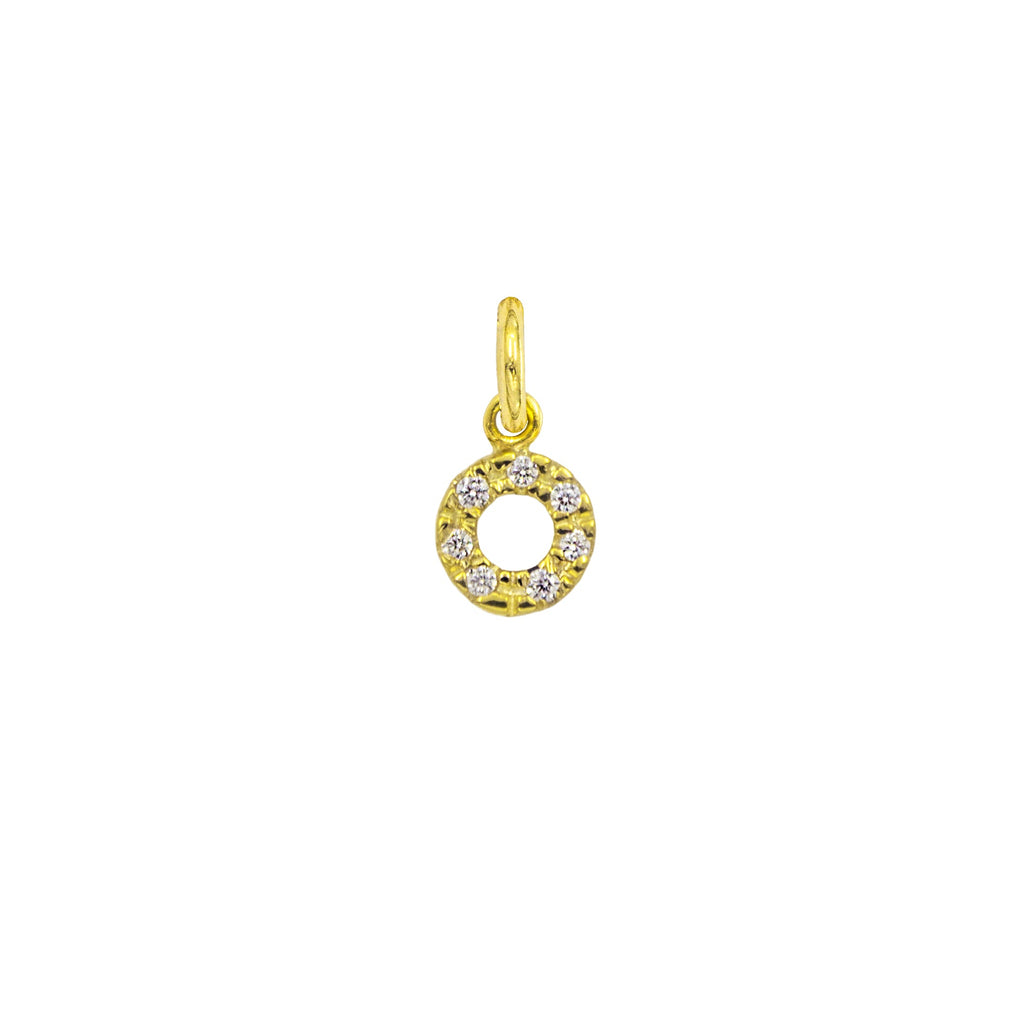Charm Luce in Oro e Zirconi in oro giallo | Facco Gioielli