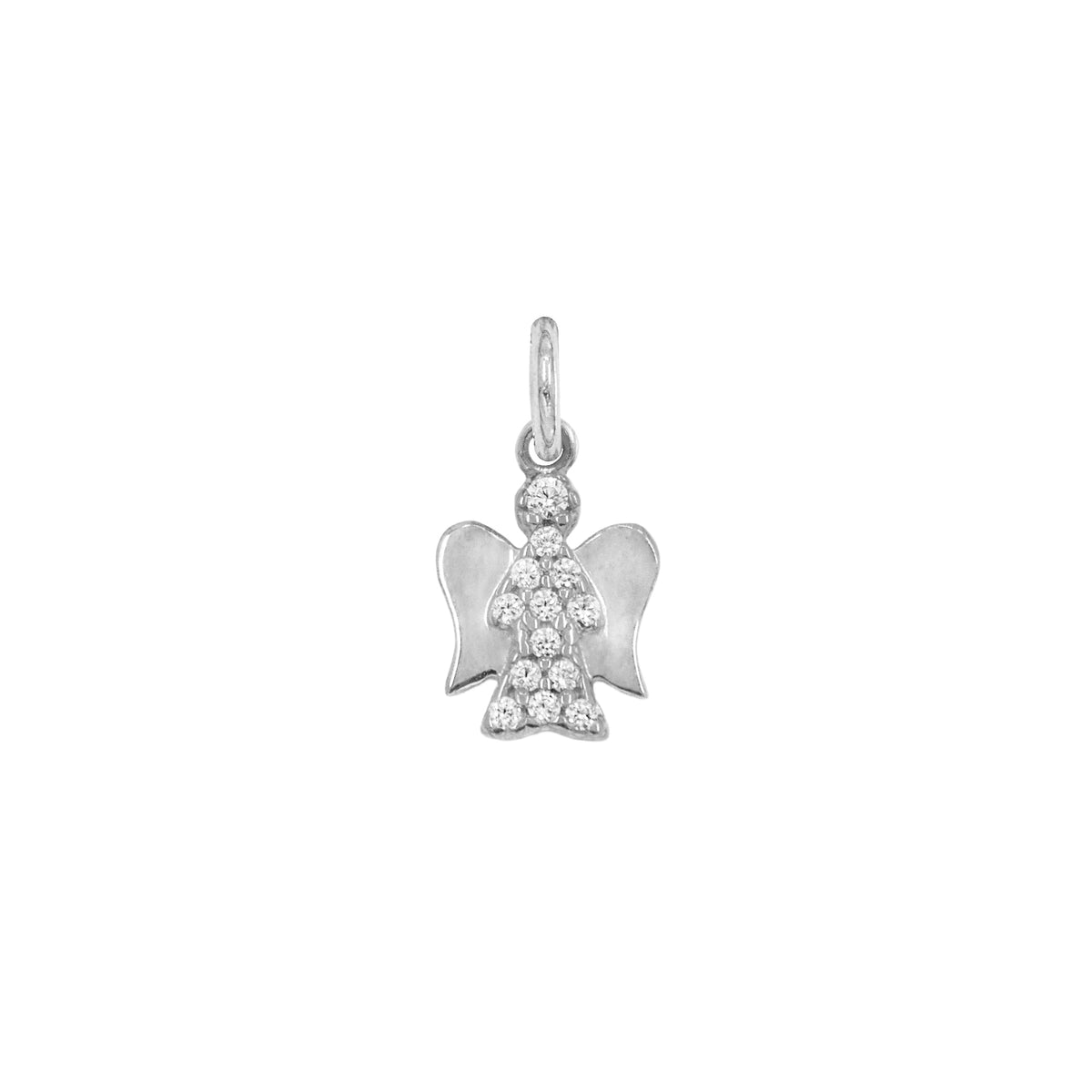 Charm Credo in Oro e Zirconi in Oro bianco | Facco Gioielli