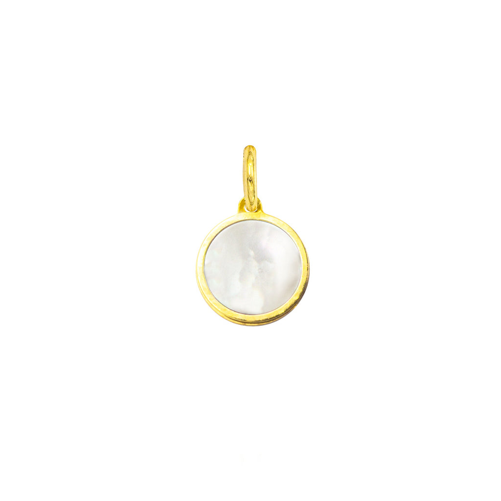 Charm Cerchio in Oro e Madreperla in Oro giallo | Facco Gioielli
