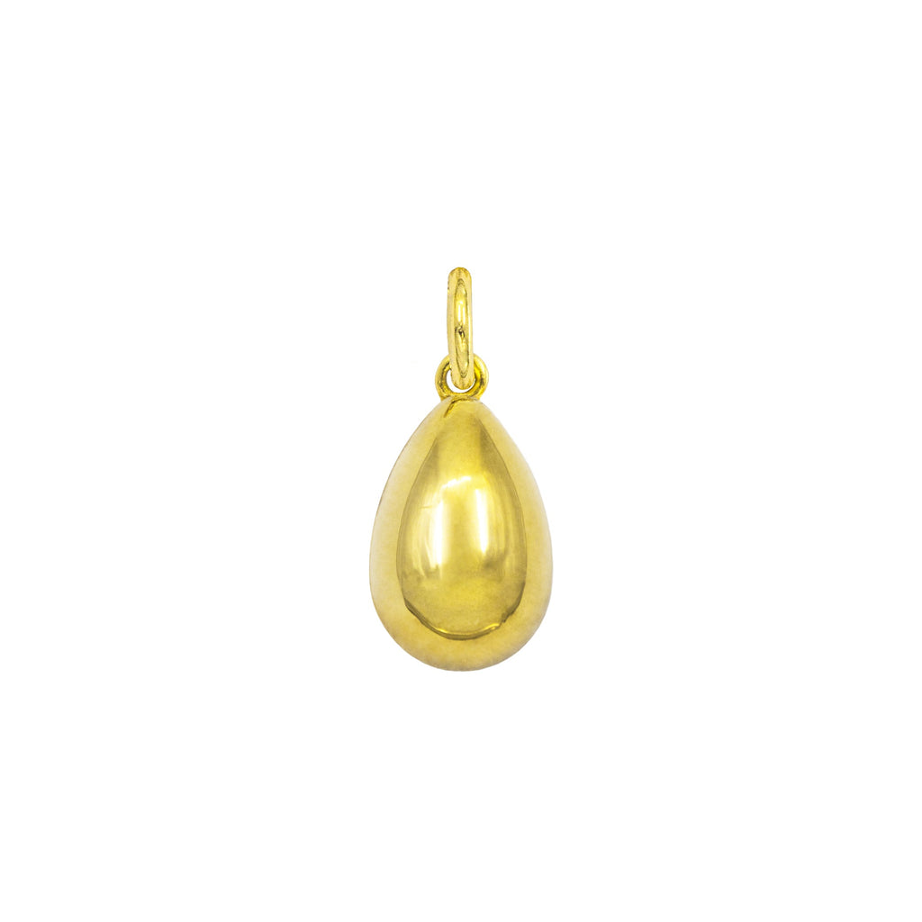 Gold Drop Charm in yellow gold | Facco Gioielli