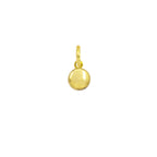 Gold Circle Charm in yellow gold | Facco Gioielli