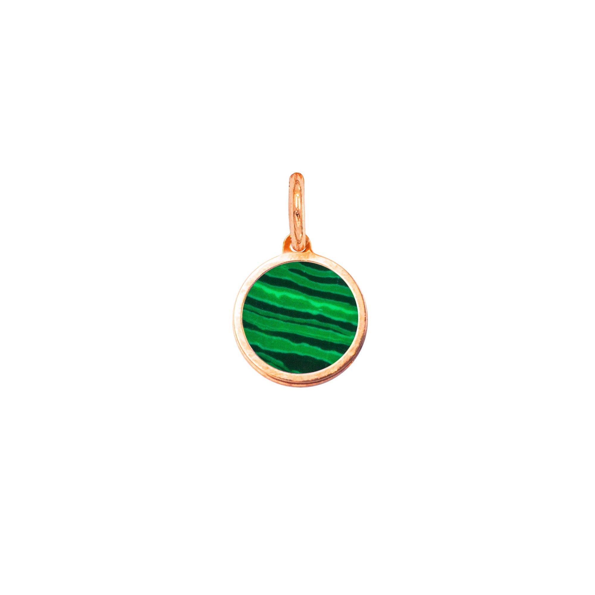 Charm Cerchio in Oro e Malachite