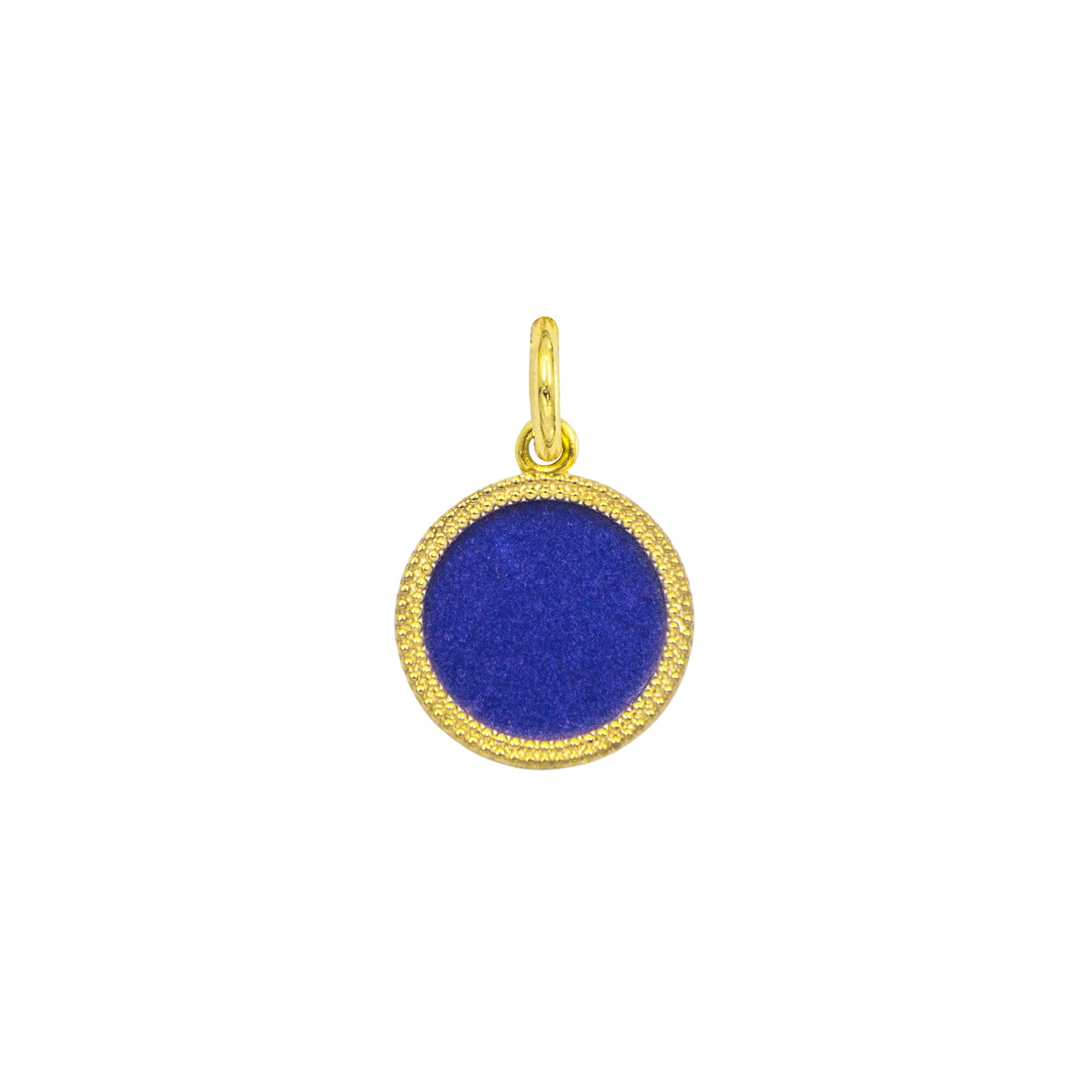 Charm Cerchio in Oro e Lapislazzuli