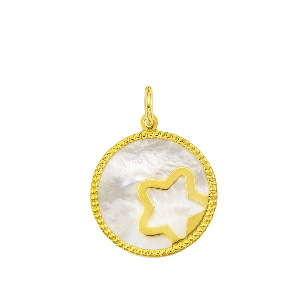 Charm Stella in Oro e Madreperla in oro giallo | Facco Gioielli