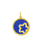 Gold Star Charm e Lapislazzuli in yellow gold | Facco Gioielli