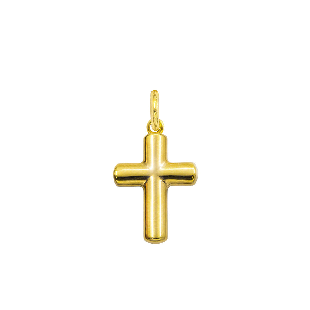 Gold Cross Charm in yellow gold | Facco Gioielli