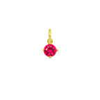 Charm Zircone Rubino Rosso in Oro in Oro giallo | Facco Gioielli