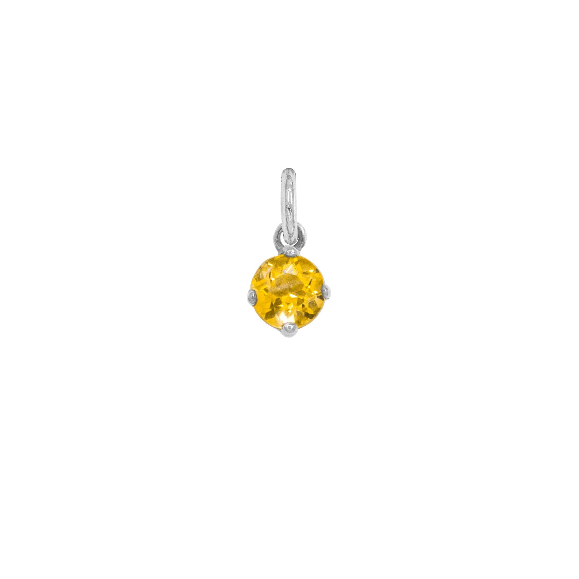 Charm Zircone Giallo in Oro