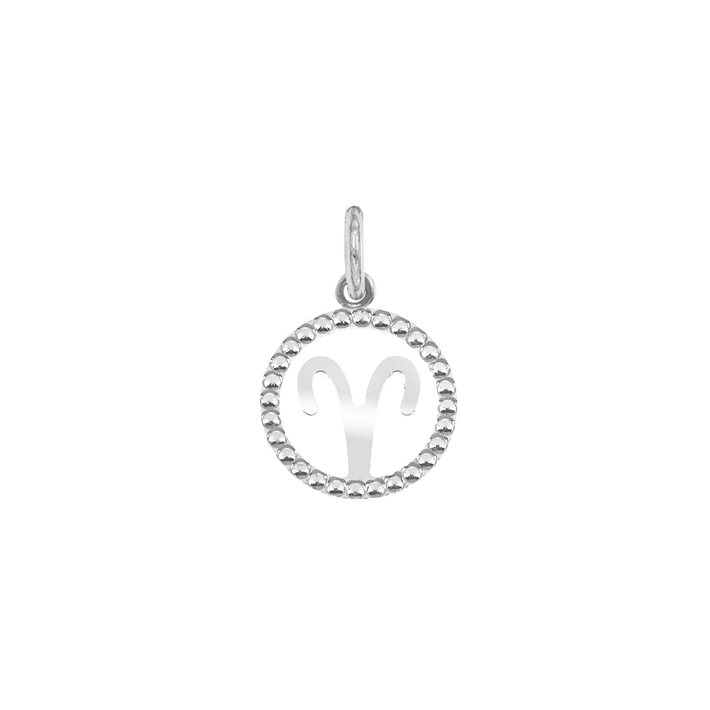 Charm Segno Zodiacale in Oro Ariete Oro Bianco