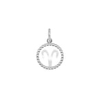 Charm Segno Zodiacale in Oro Ariete Oro Bianco