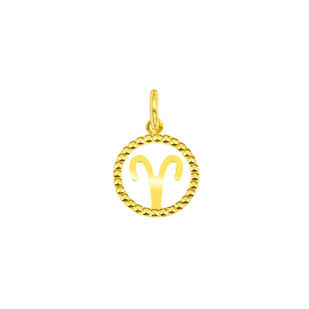 Charm Signo Zodiacal de Oro Ariete Oro Giallo