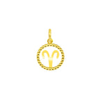 Charm Segno Zodiacale in Oro Ariete Oro Giallo