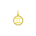 Charm Segno Zodiacale in Oro Gemelli Oro Giallo