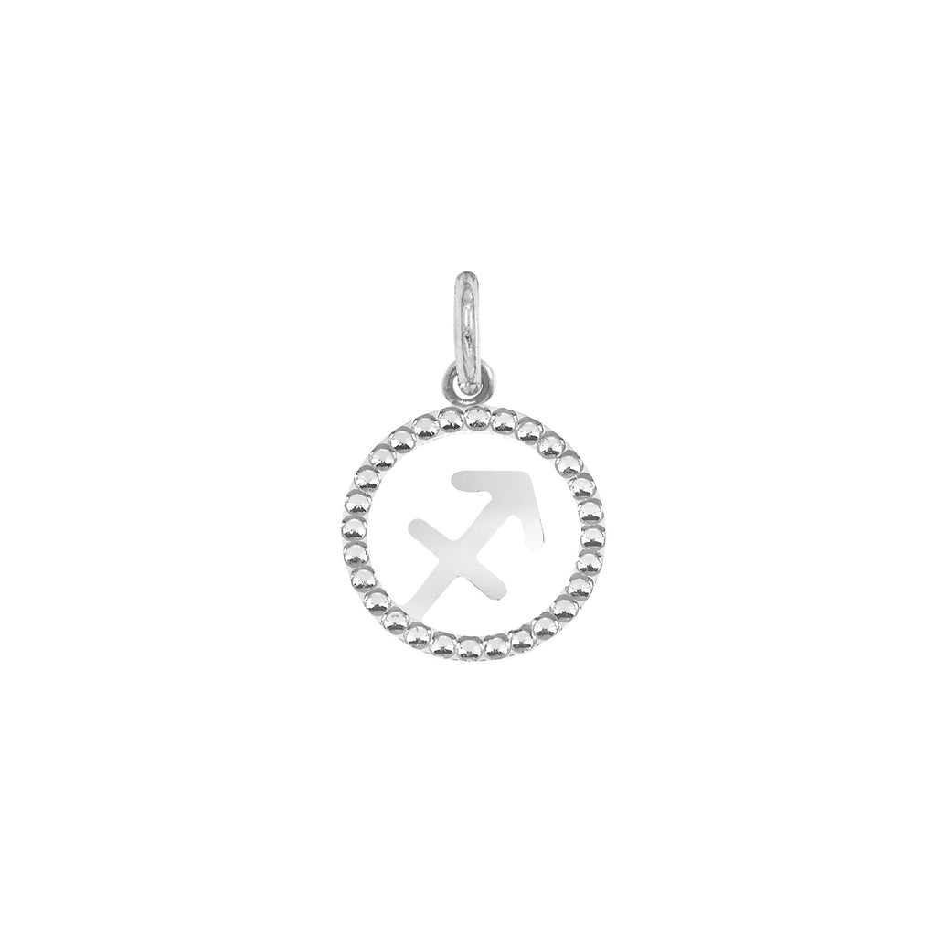 Charm Segno Zodiacale in Oro Sagittario Oro Bianco
