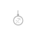 Charm Segno Zodiacale in Oro Sagittario Oro Bianco