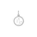 Charm Segno Zodiacale in Oro Capricorno Oro Bianco