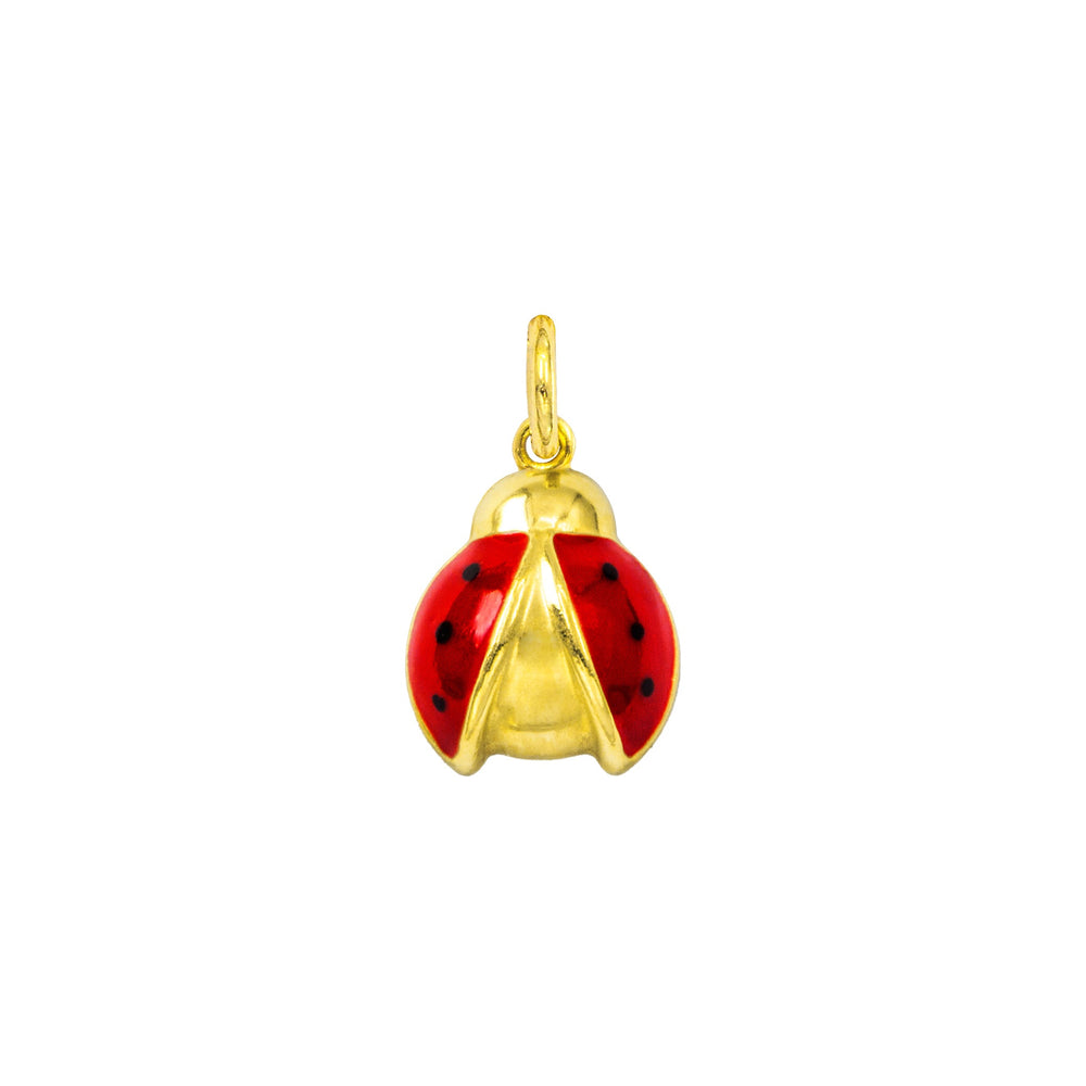 Charm Coccinella in Oro e Smalto Rosso in oro giallo | Facco Gioielli