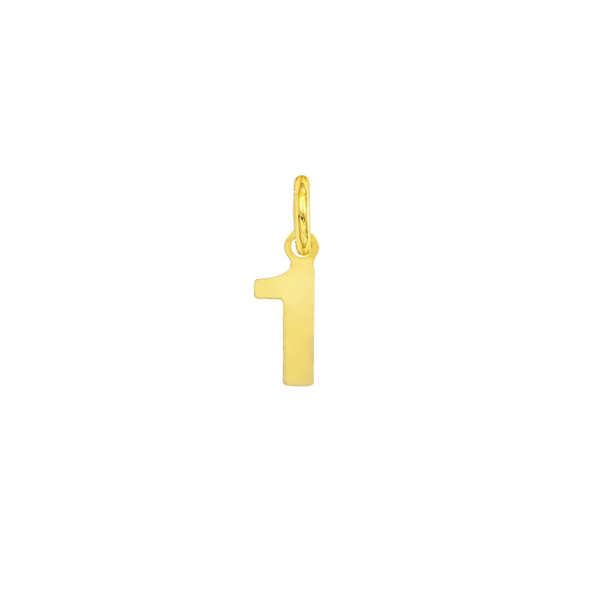 Charm Numero in Oro 1 Oro Giallo