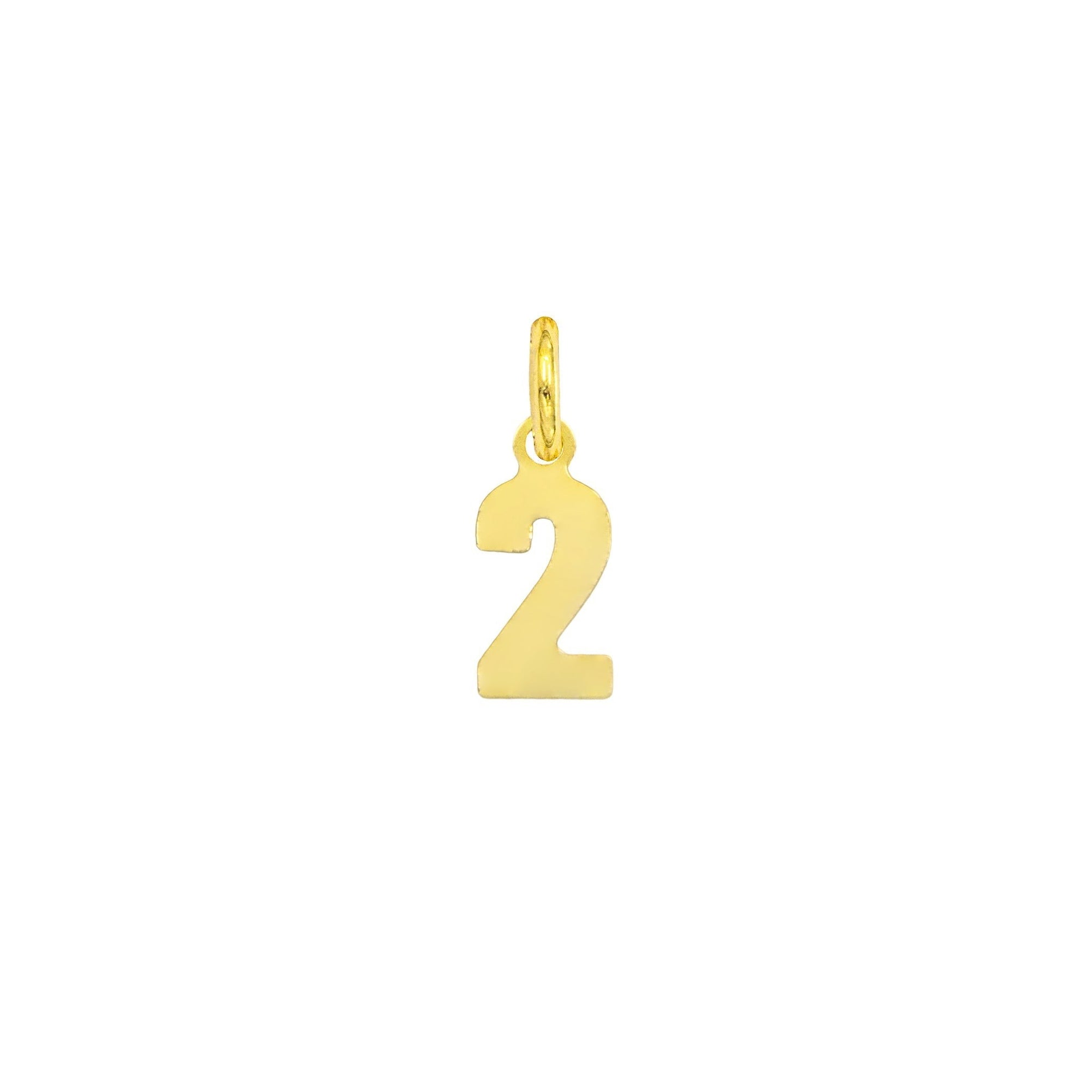 Charm Numero in Oro 2 Oro Giallo