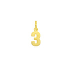 Charm Numero in Oro 3 Oro Giallo