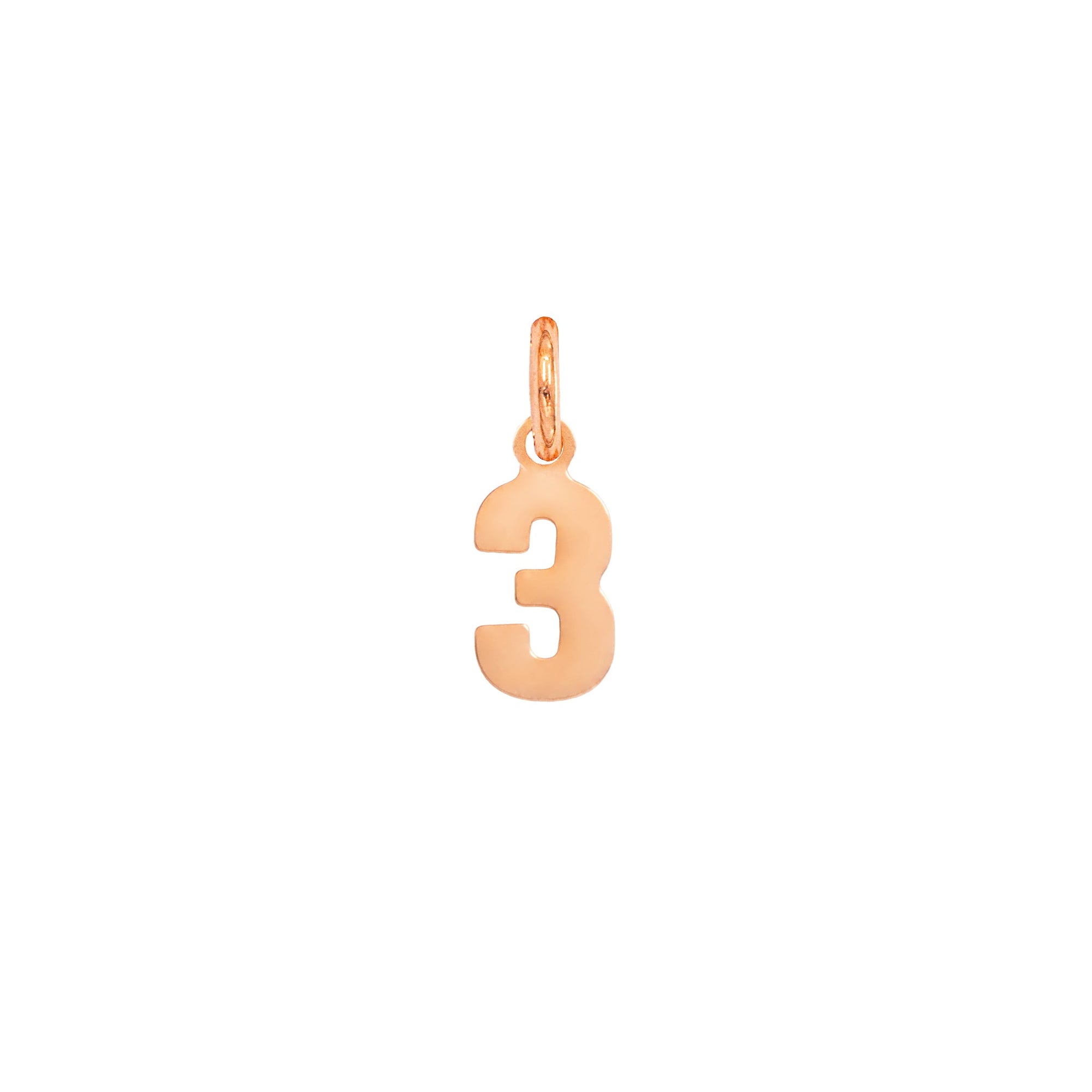 Charm Numero 3 in Oro