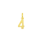 Charm Numero in Oro 4 Oro Giallo