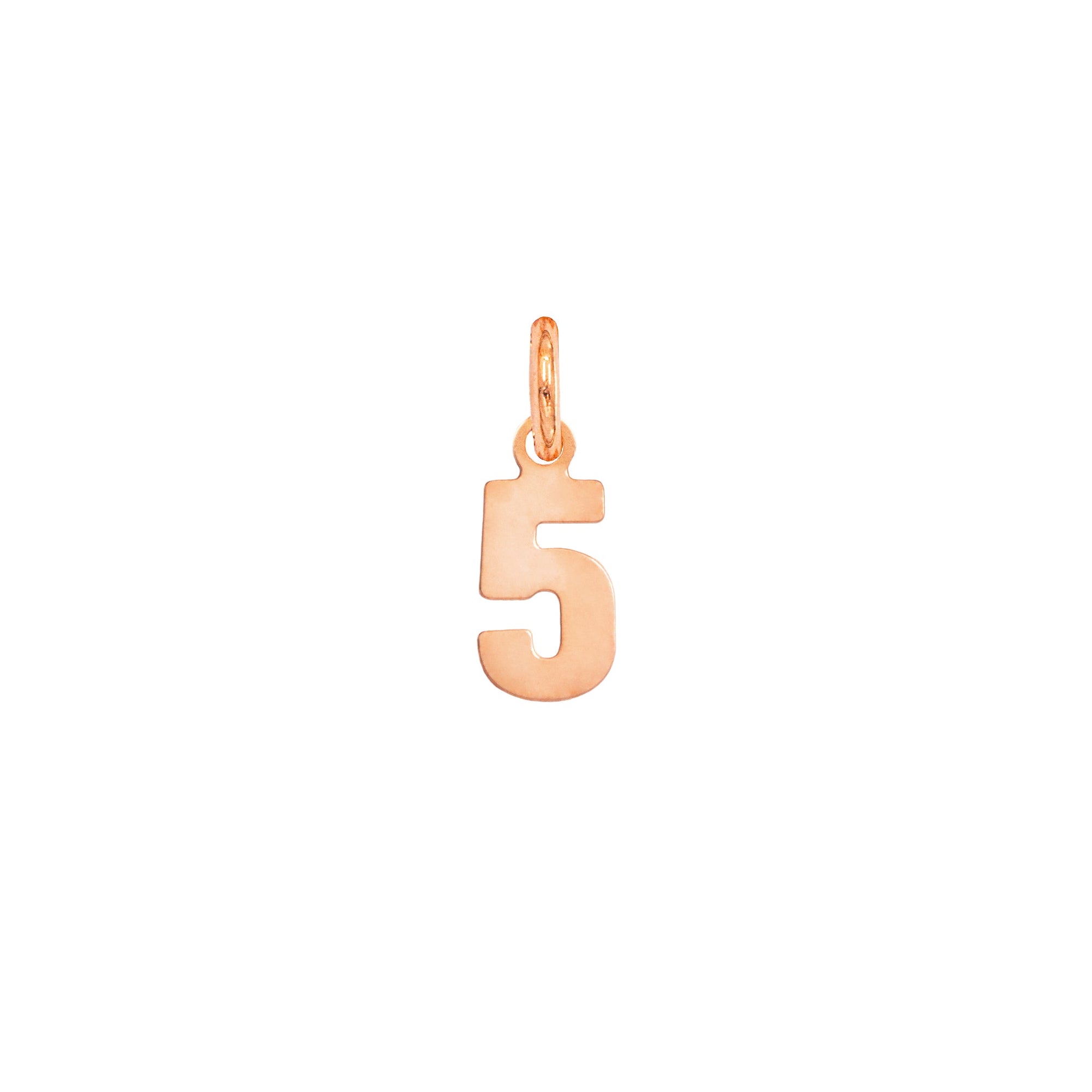 Charm Numero 5 in Oro