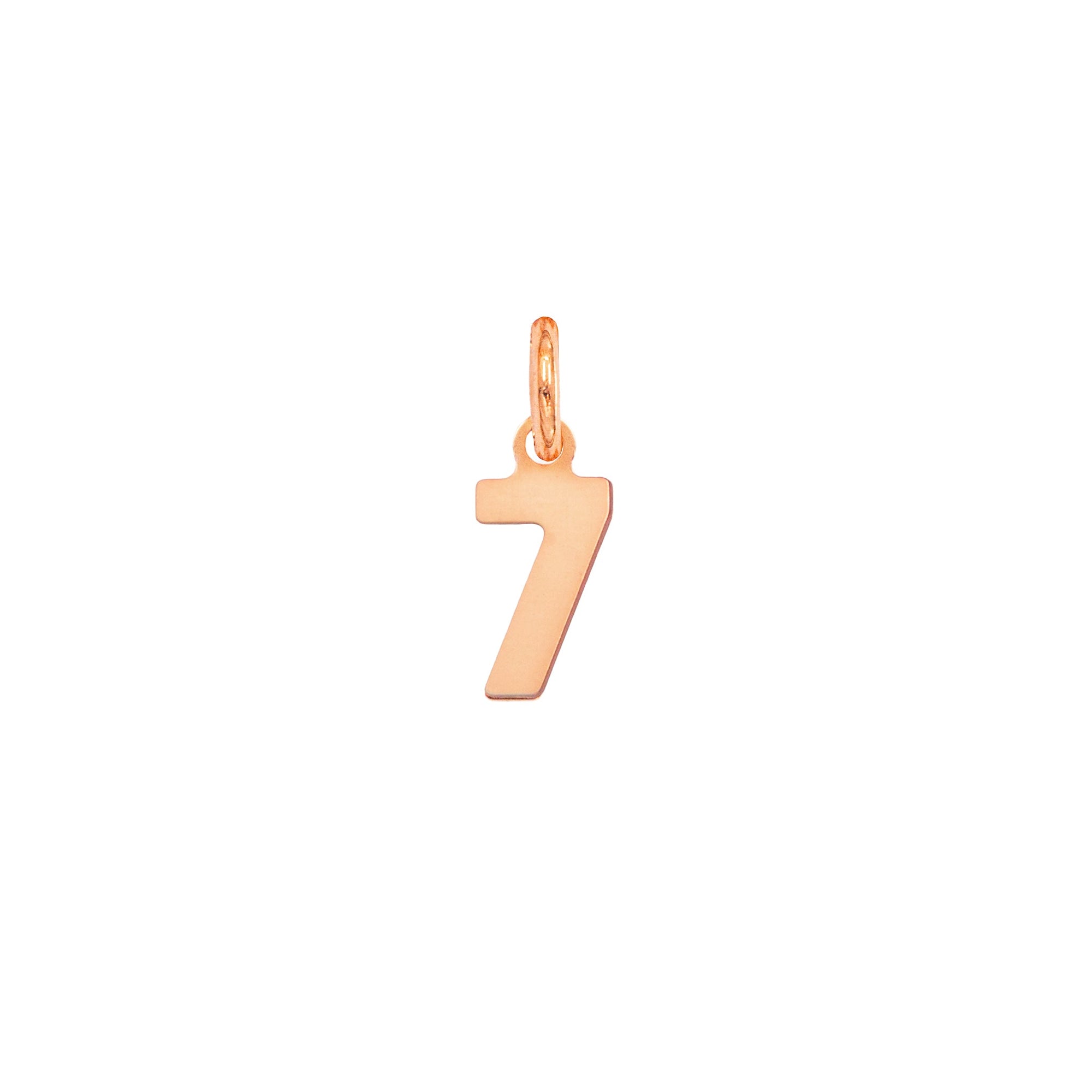 Charm Numero 7 in Oro