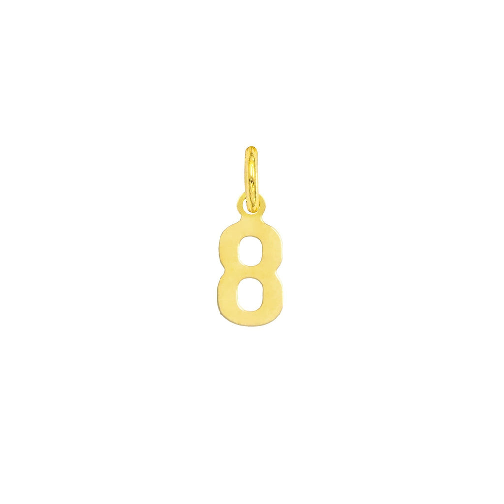 Charm Numero in Oro 8 Oro Giallo
