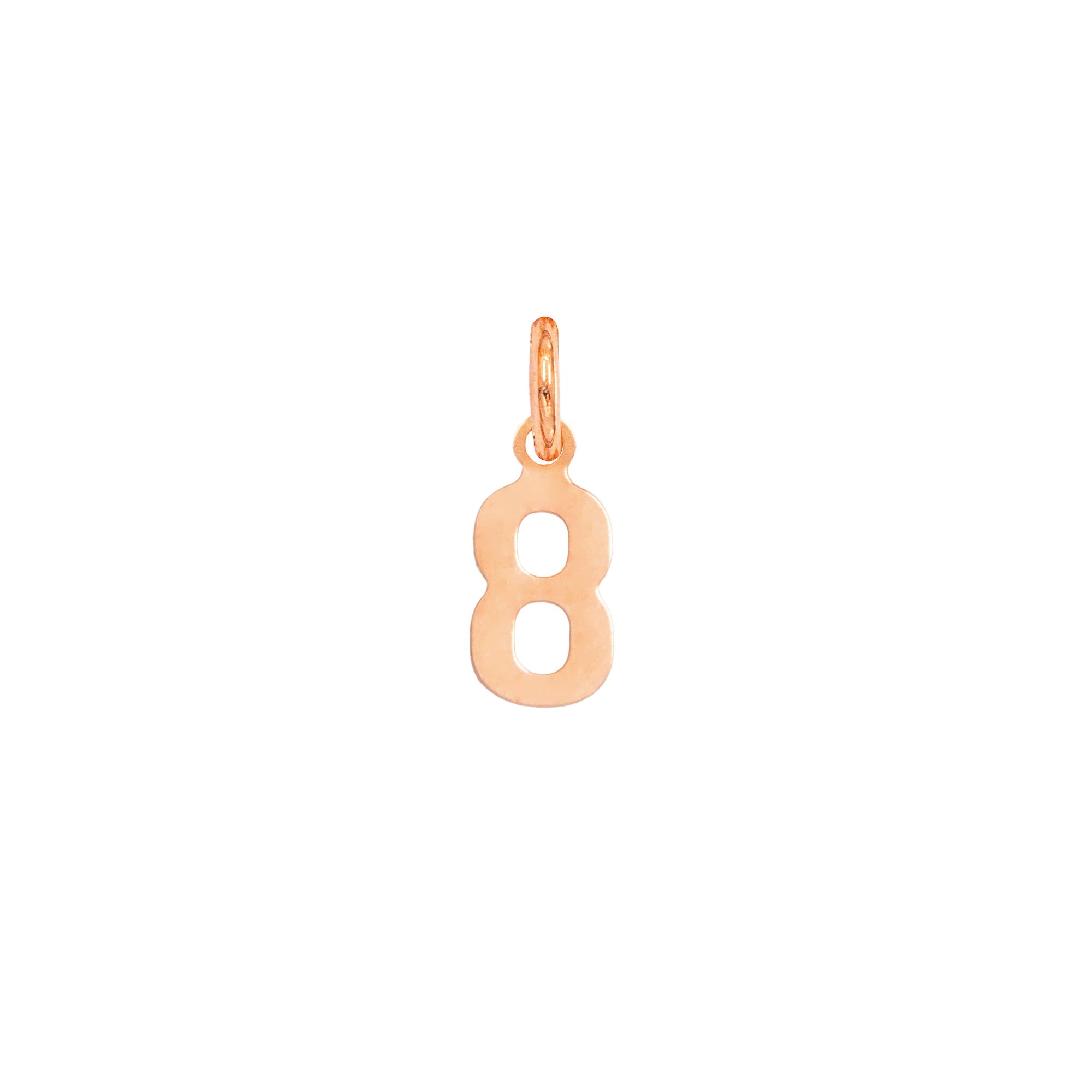 Charm Numero 8 in Oro