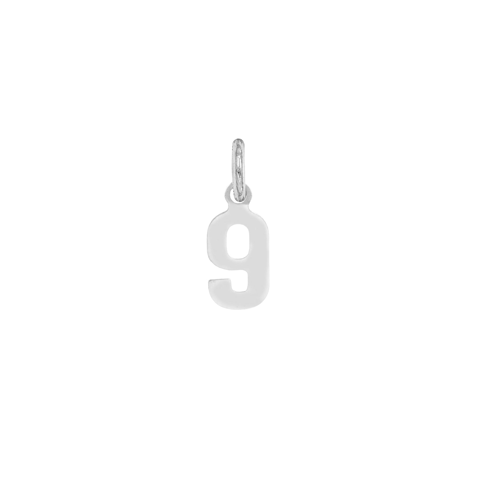 Charm Numero 9 in Oro