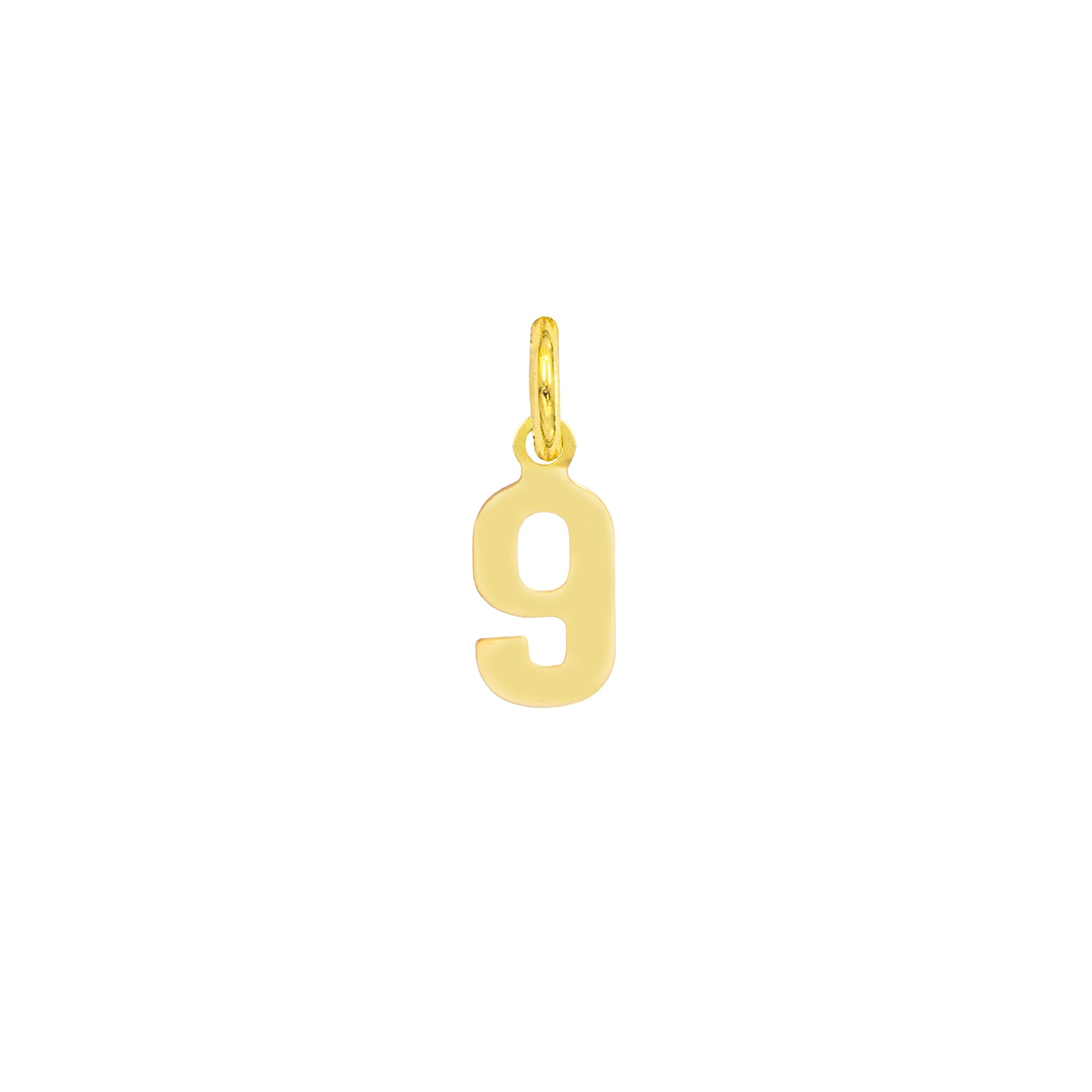 Charm Numero 9 in Oro