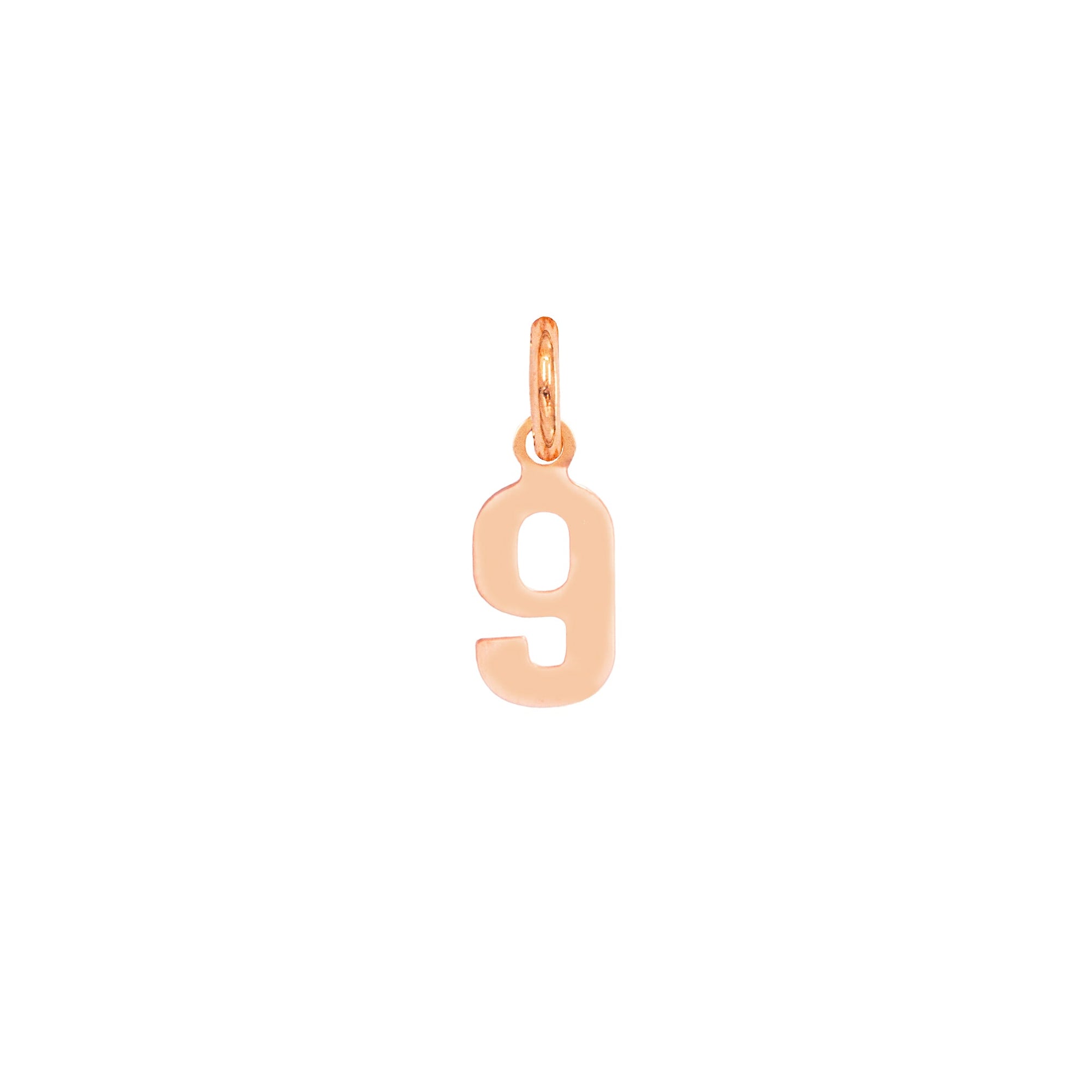 Charm Numero 9 in Oro