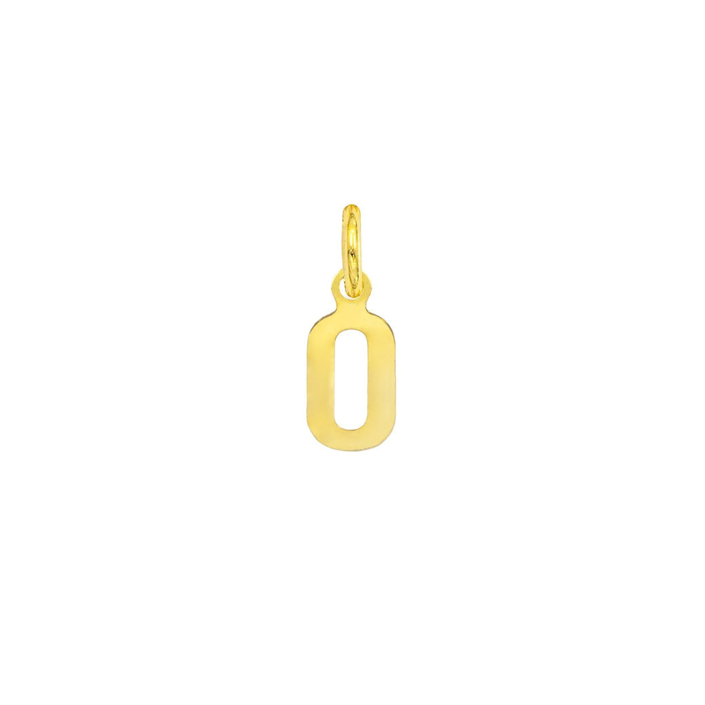 Charm Numero in Oro 0 Oro Giallo