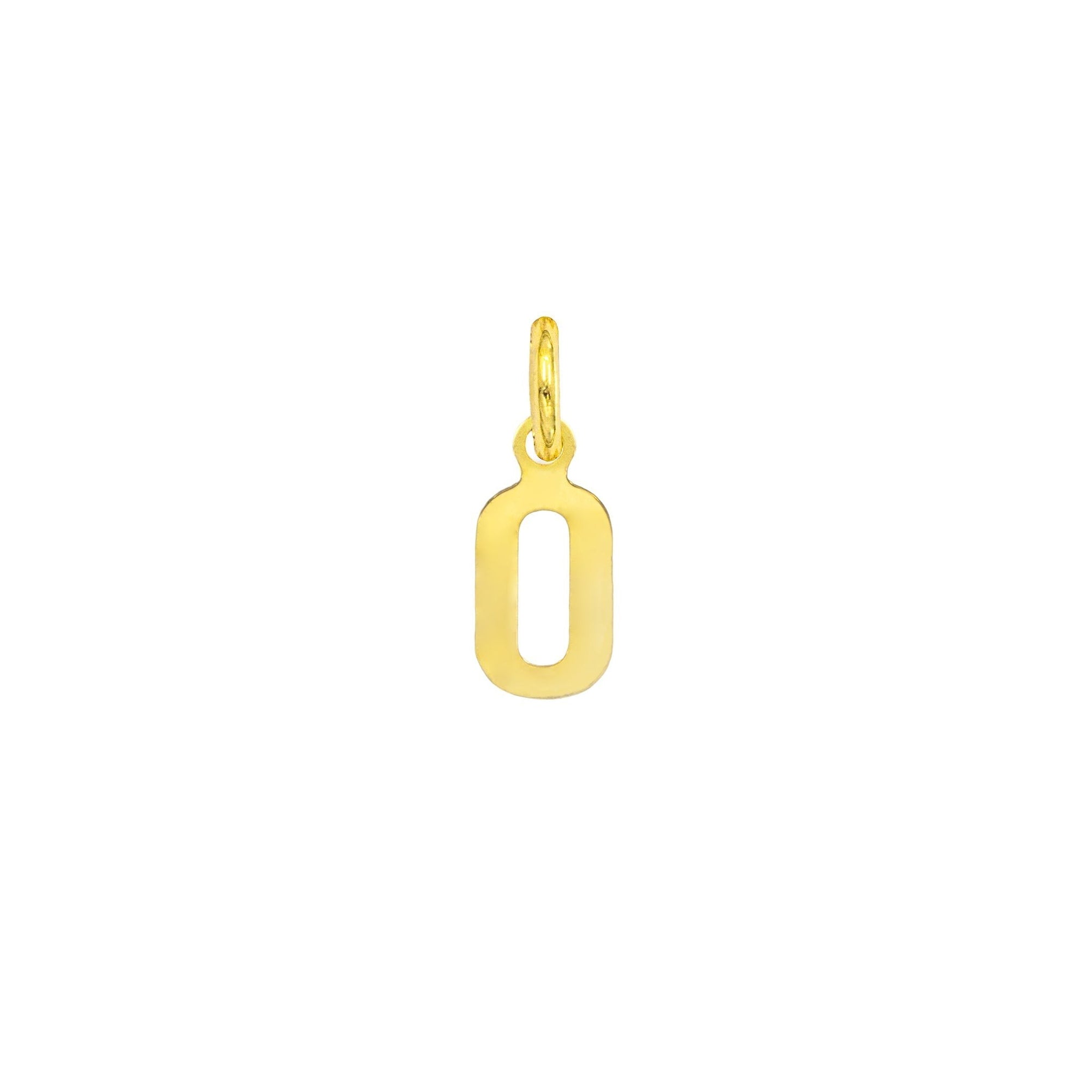 Charm Numero in Oro 0 Oro Giallo