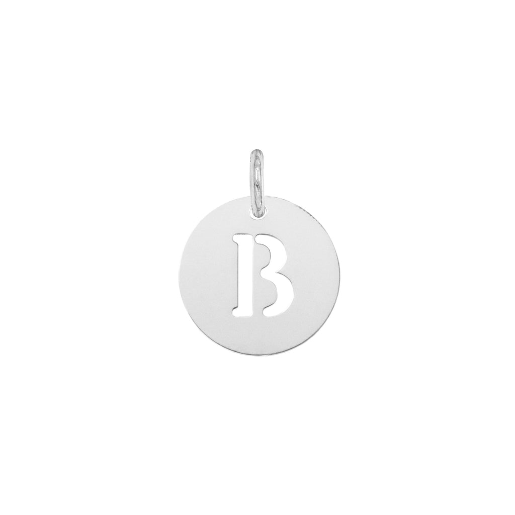 Charm Lettera in Oro – Modello 4 B Oro Bianco