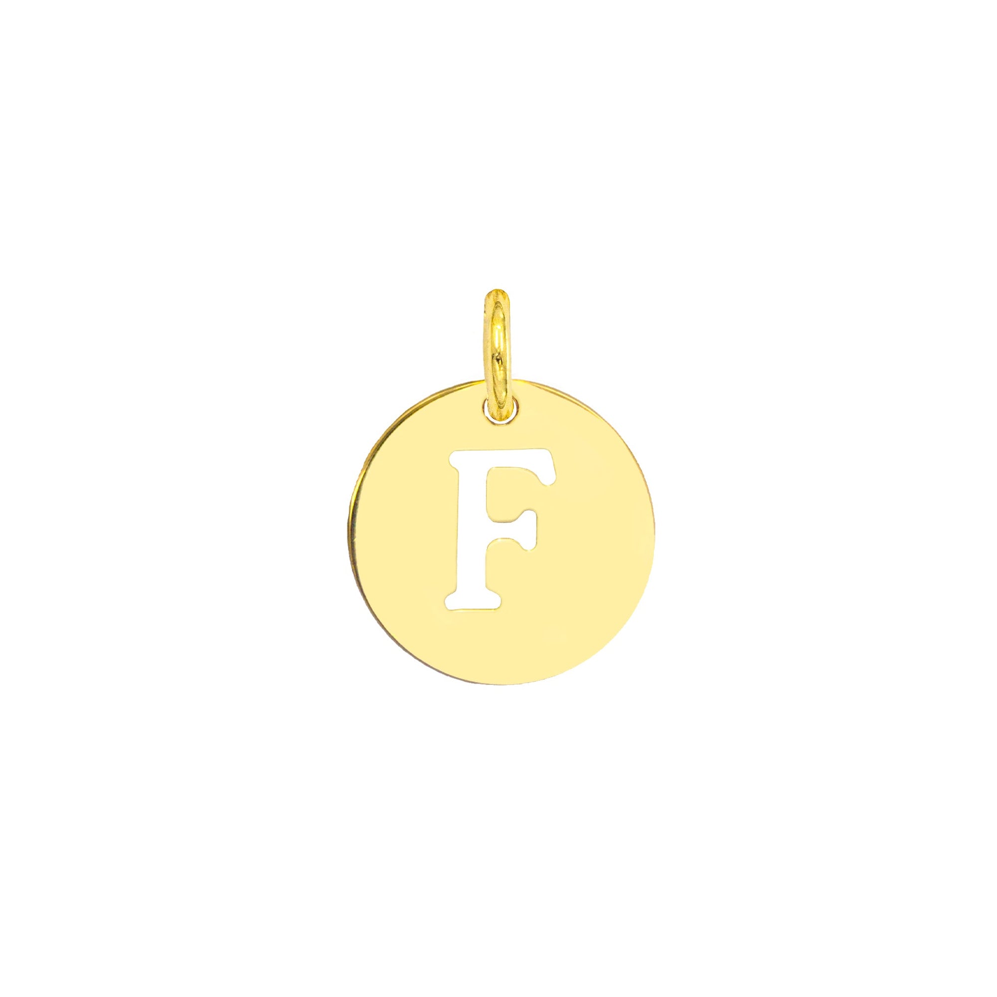Charm Lettera F in Oro