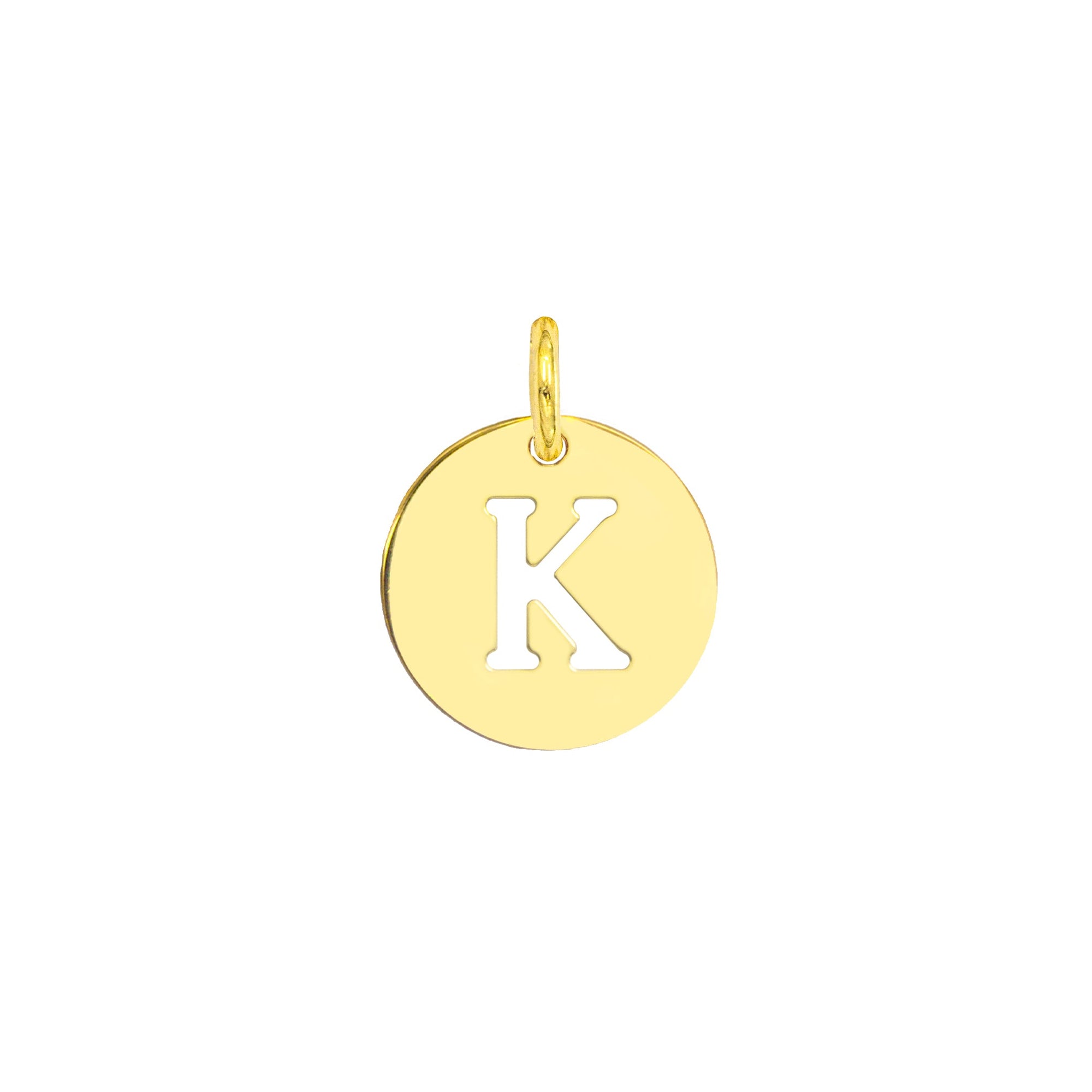 Charm Lettera K in Oro